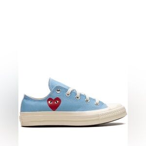 NEW Converse Comme des Garçons PLAY x Chuck 70 Low 'Bright Blue' size W 8 M 6